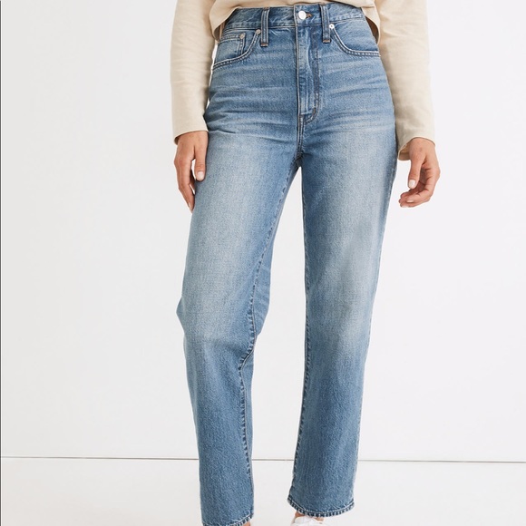 Madewell Perfect Vintage Straight Jean in Moultrie Wash - Picture 6 of 10
